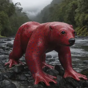 Polar bear + Strawberry frog